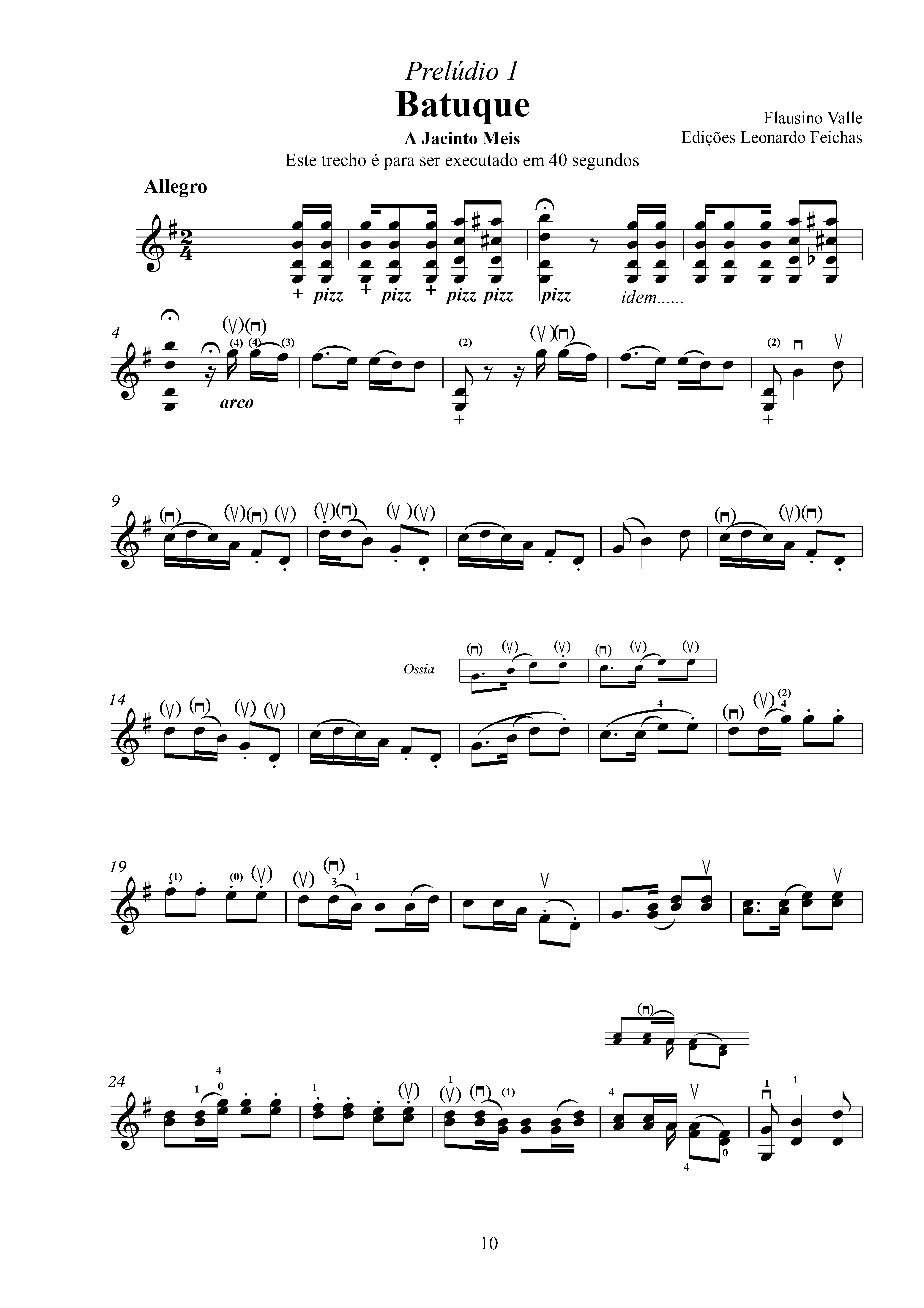 26 Prelúdios característicos e concertantes para Violino só