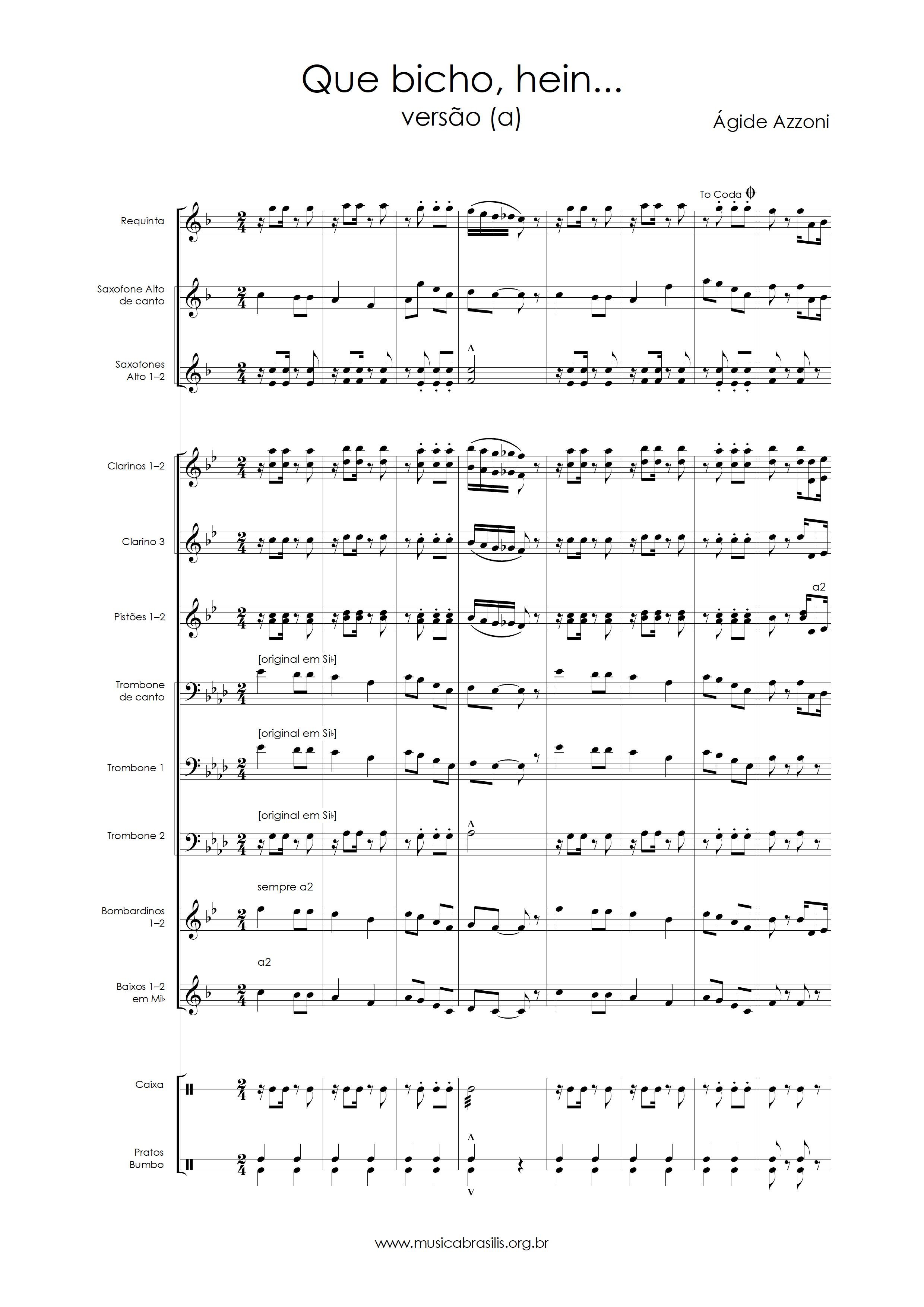 Que bicho, hein... versão (a)