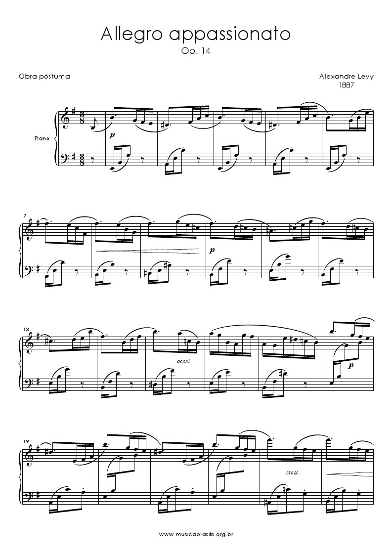 Allegro appassionato Op. 14