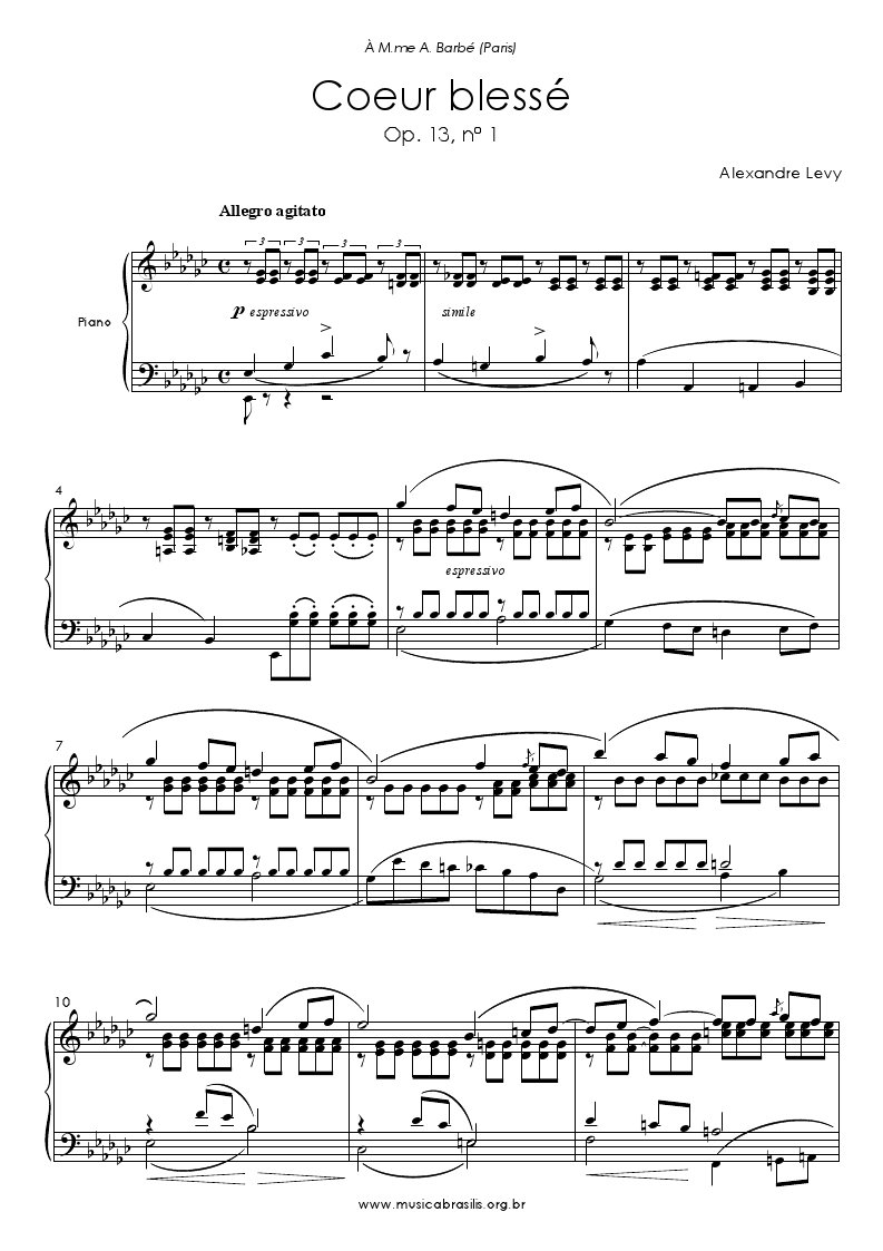 Coeur blessé Op. 13 nº 1