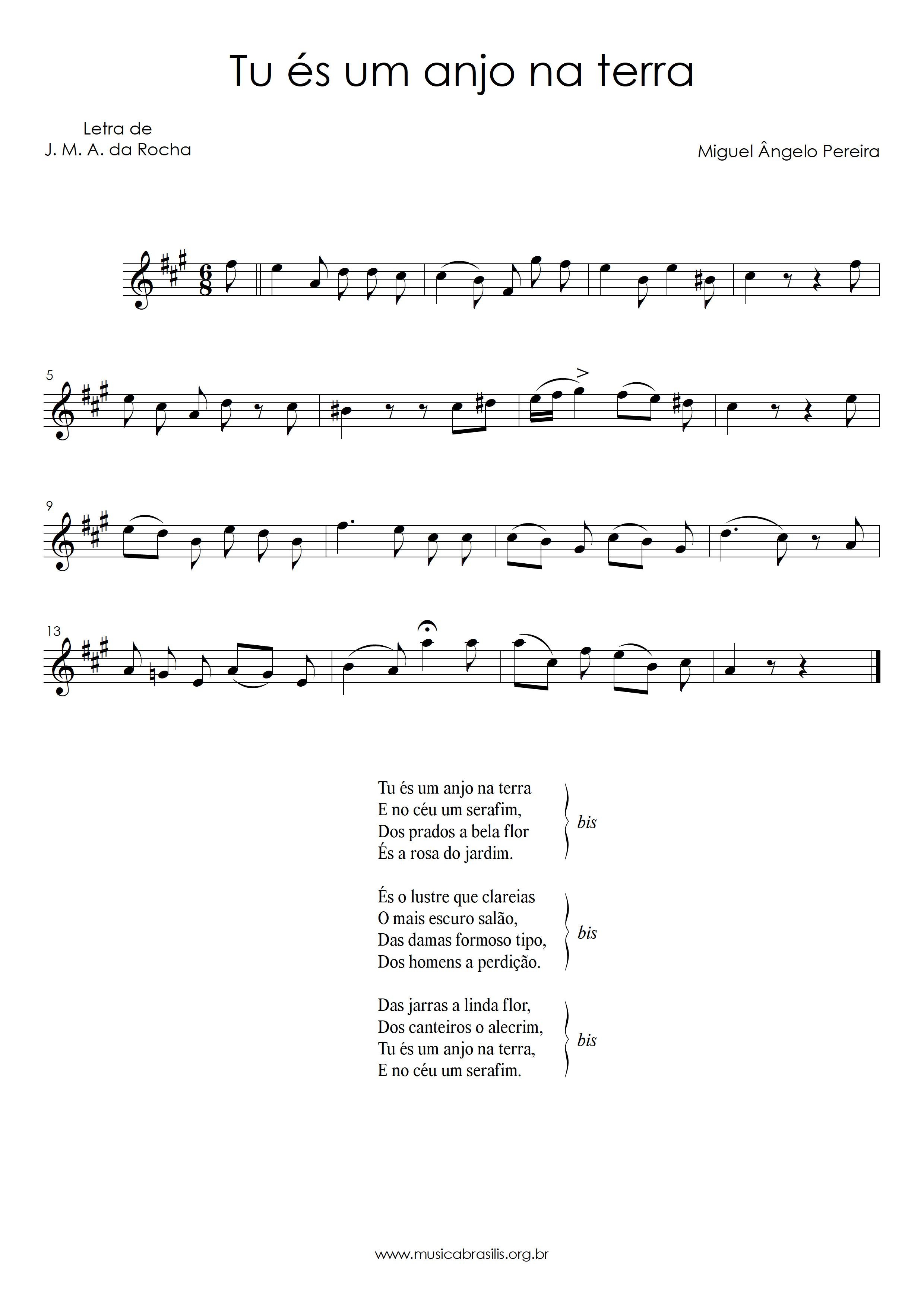 Tu és um anjo na terra