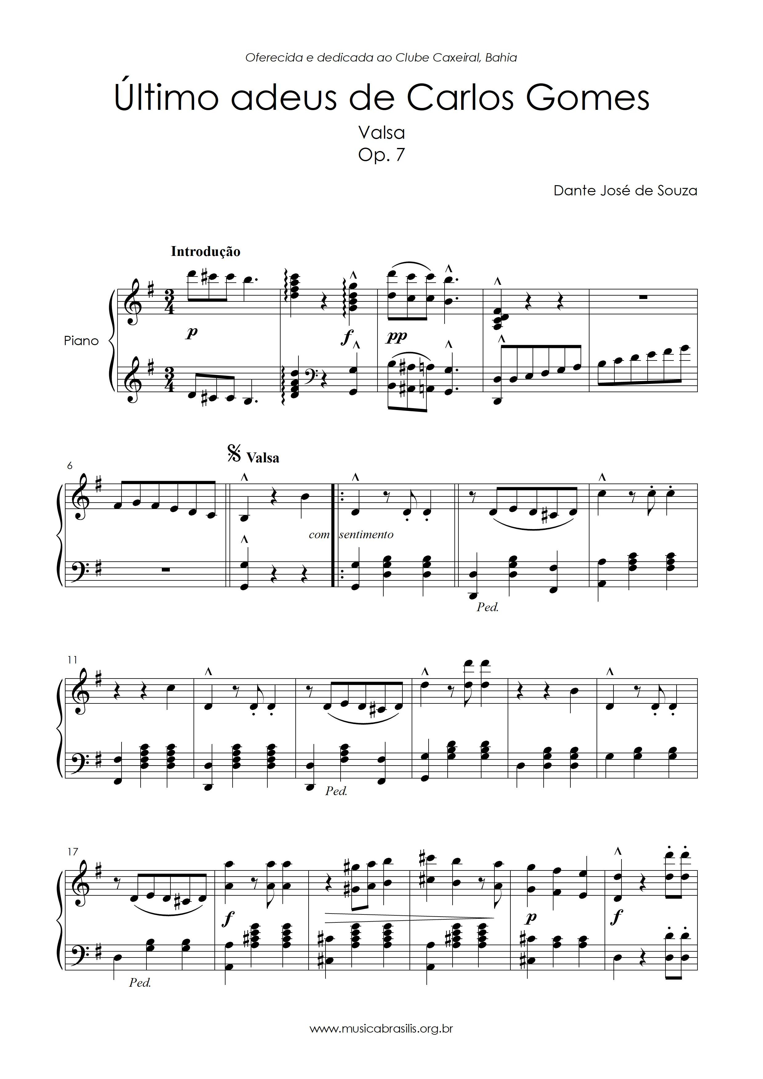 Último adeus de Carlos Gomes