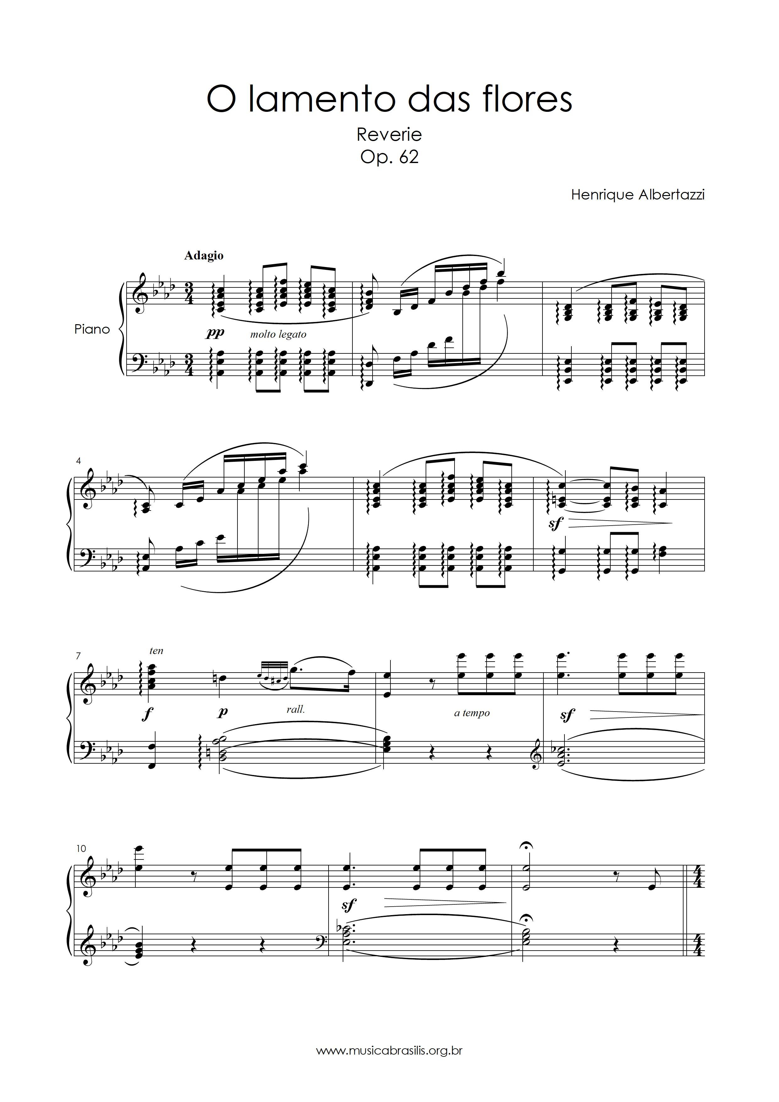 O lamento das flores