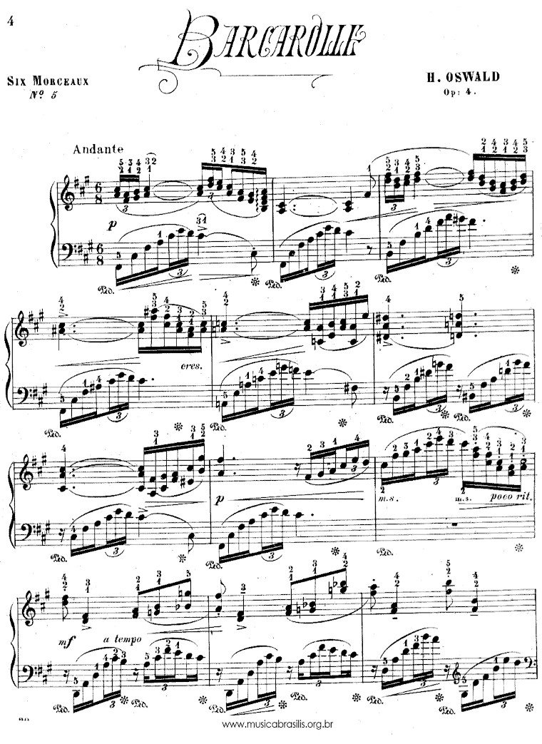 Barcarolle Op. 4, nº 5