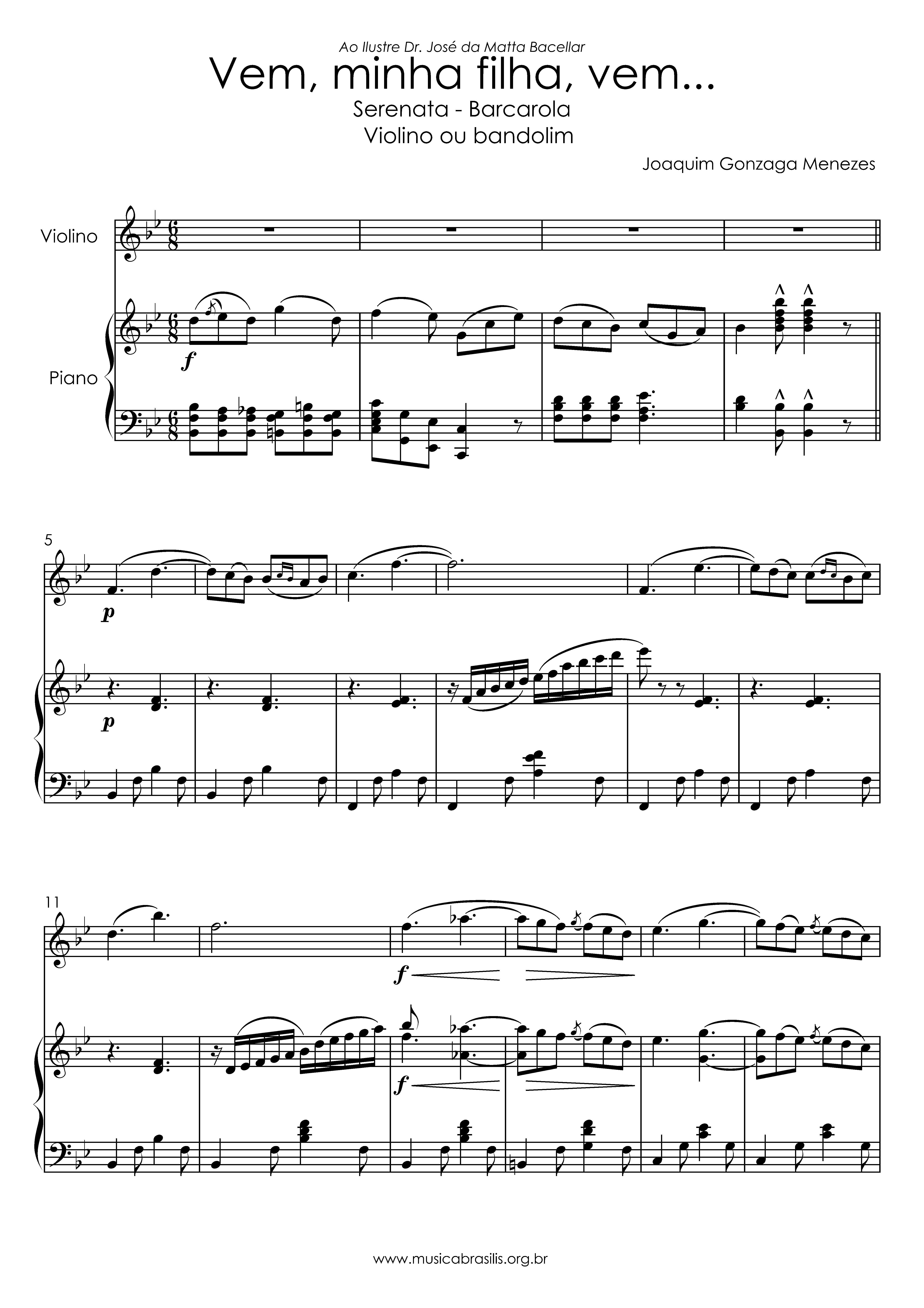 Vem, minha filha, vem...