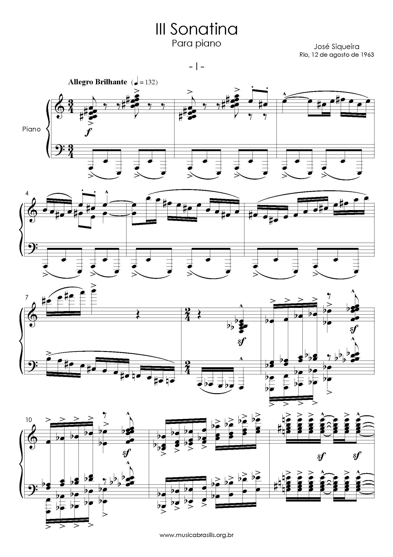 III Sonatina para piano