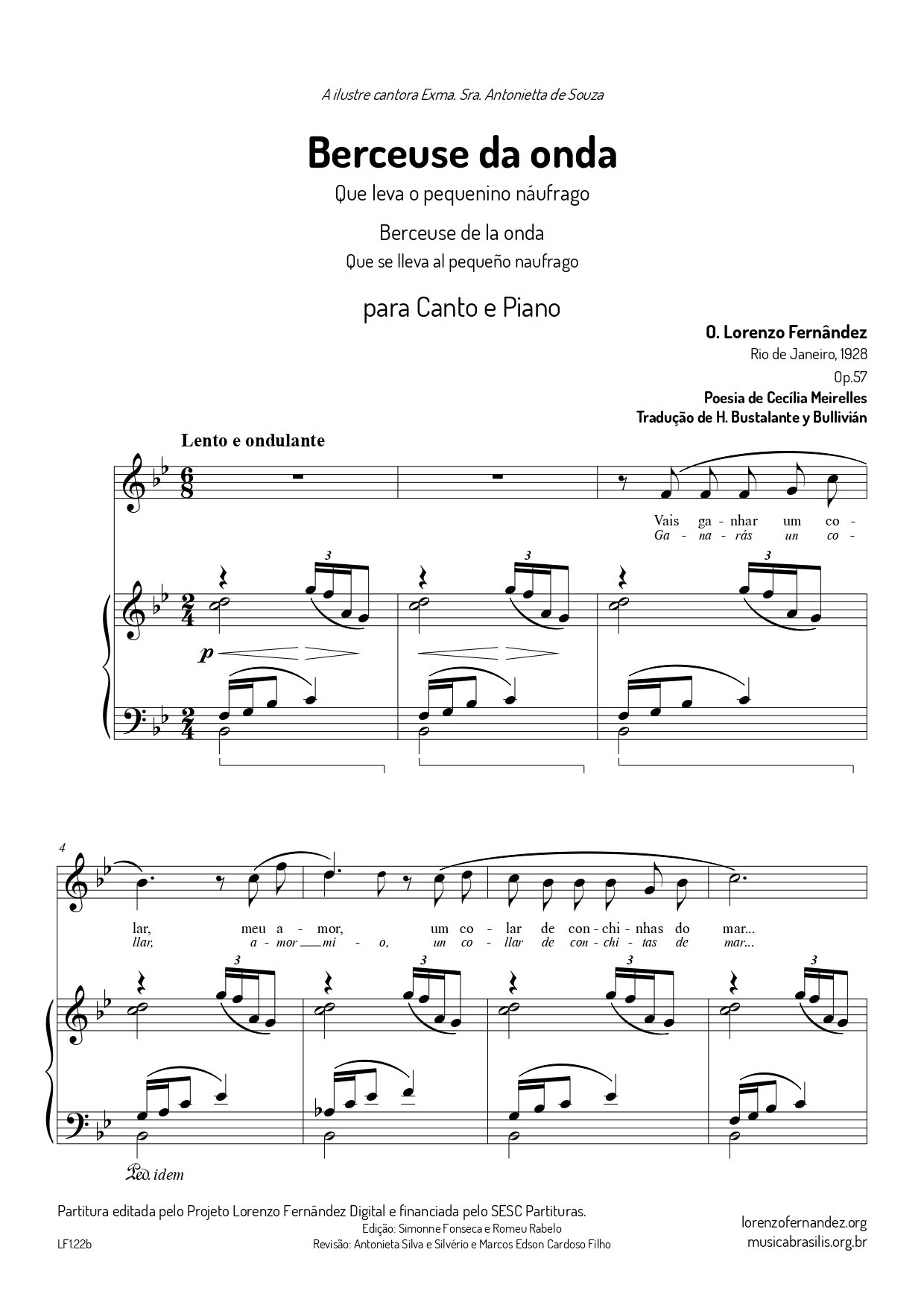 Berceuse da onda op.57