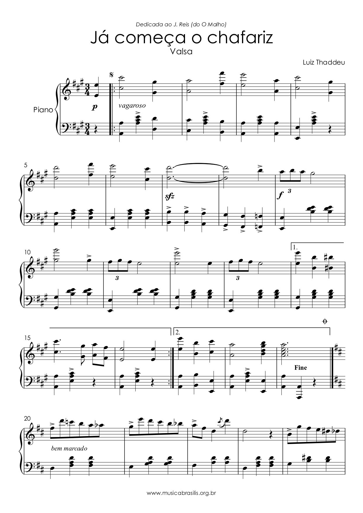 Já começa o chafariz