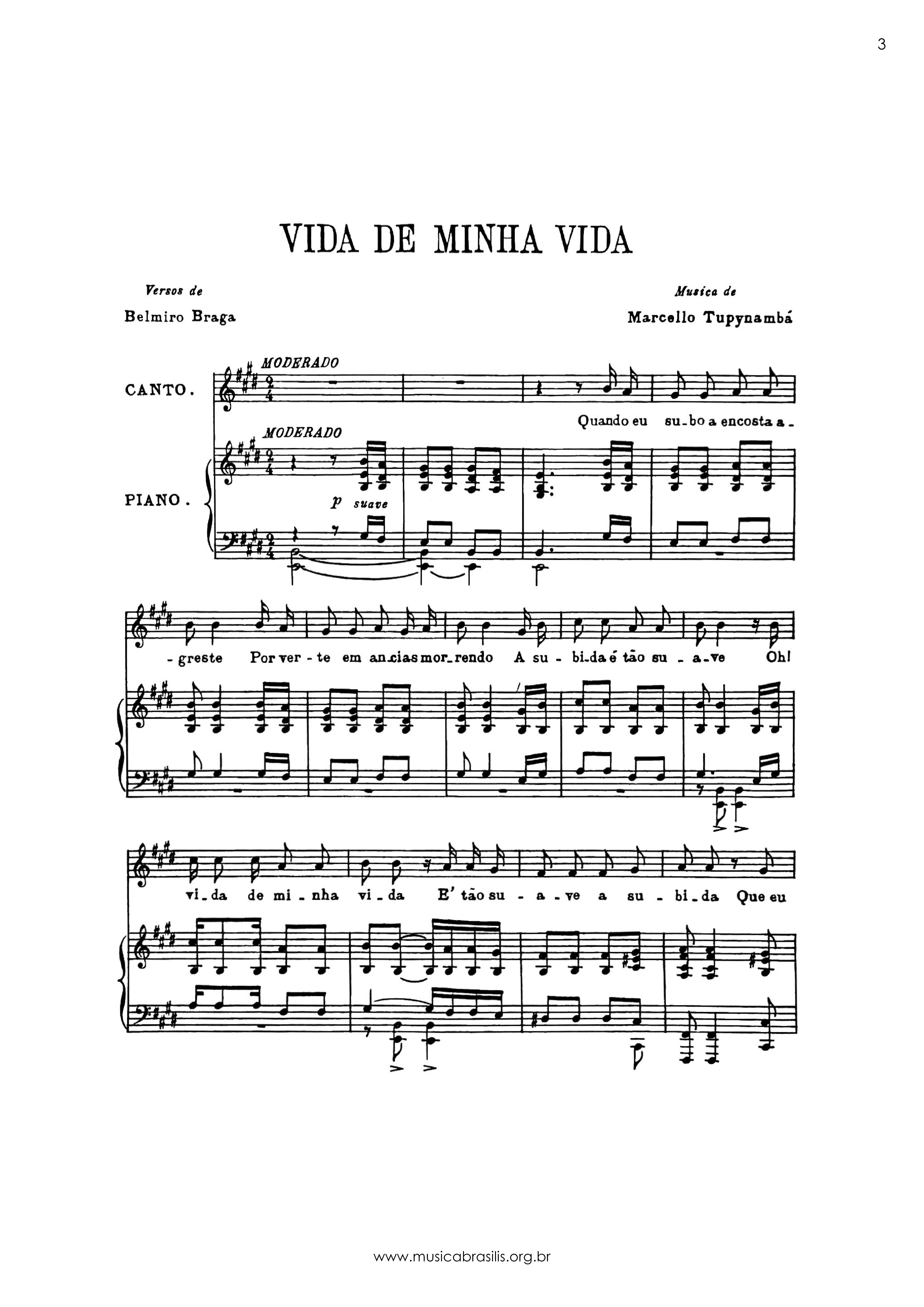 Vida de minha vida