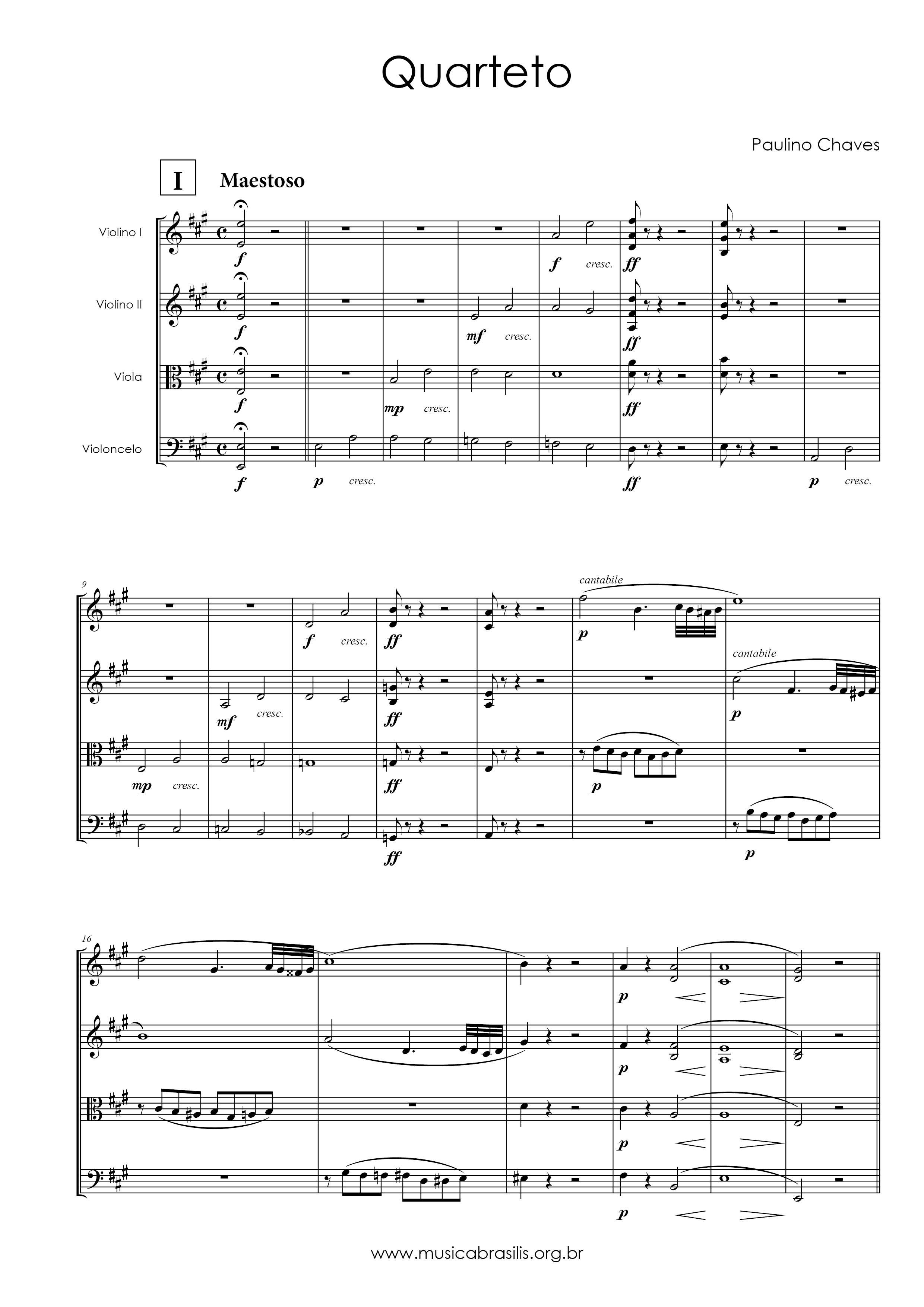 Quarteto em lá maior