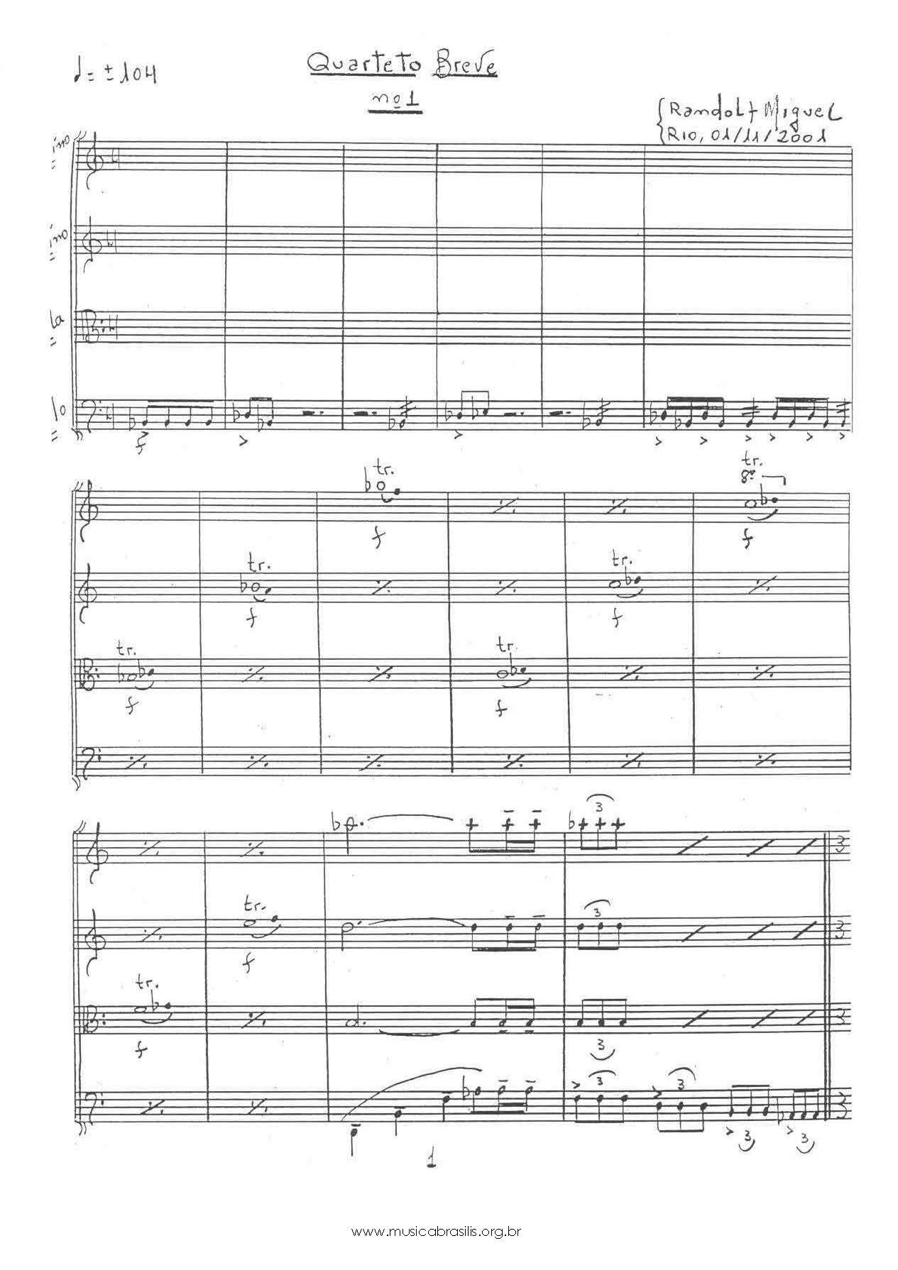 Quarteto breve n.1