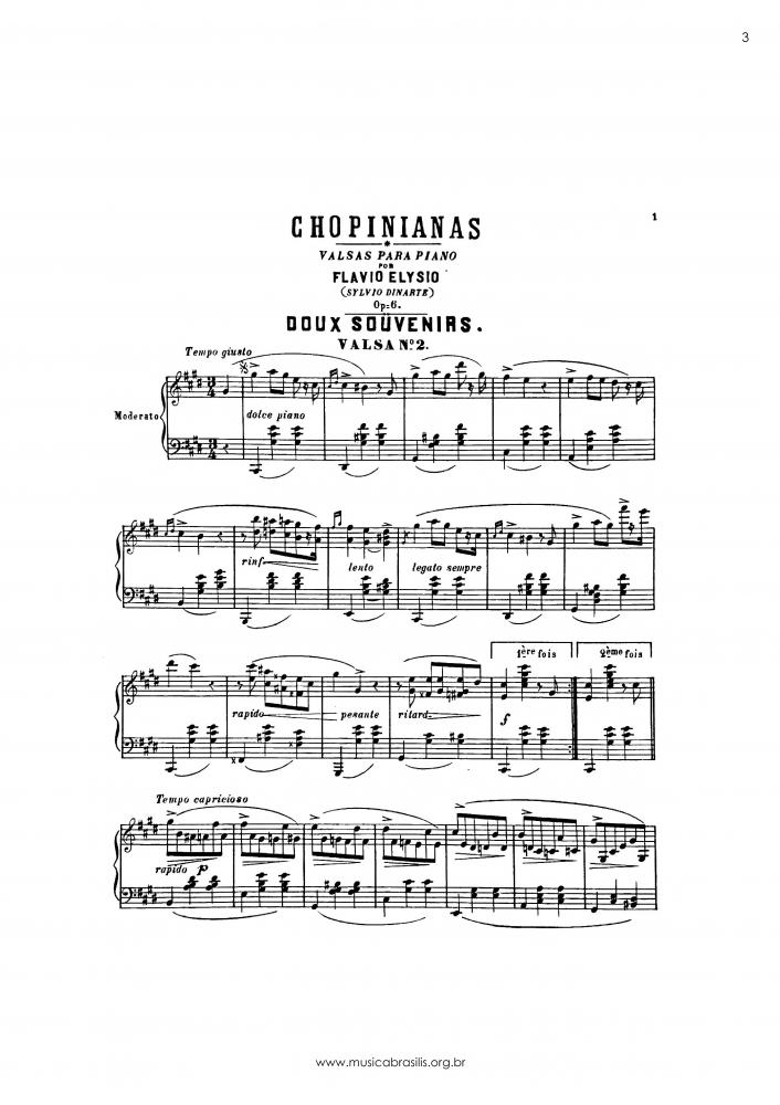 Doux souvenirs - Chopinianas, Op. 6, 2ª Valsa