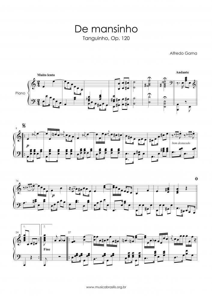 De mansinho - Op. 120
