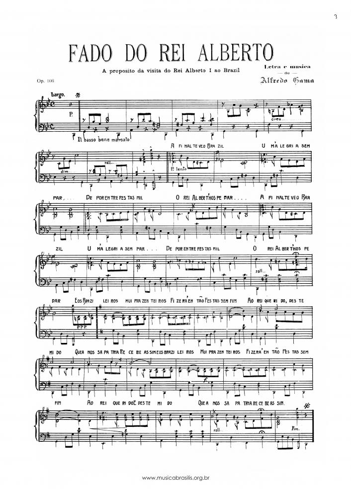 Fado do Rei Alberto - Op. 106