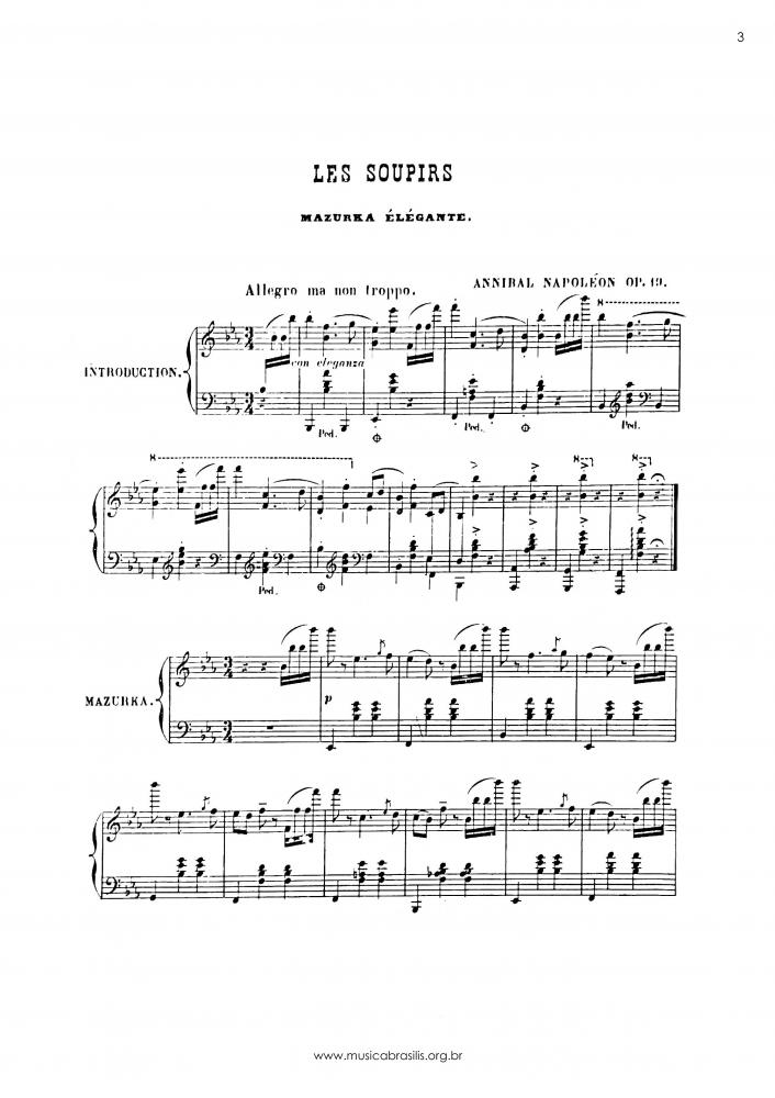 Les soupirs - Mazurca elegante, Op. 19