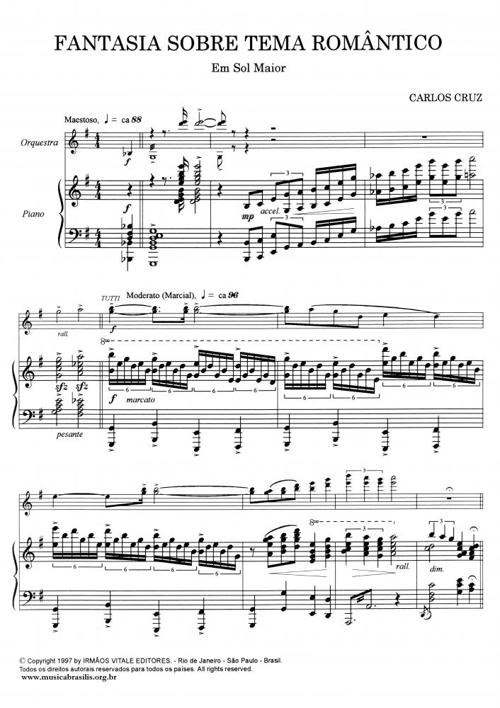 Fantasia sobre tema romântico para piano e orquestra