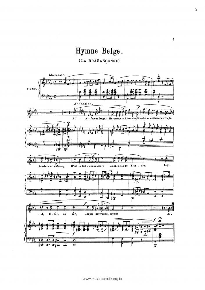Hymne des alliès No. 3 - Hymne Belge (La brabançonne)
