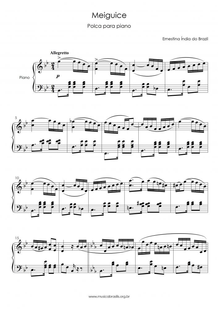 Meiguice - Polca para piano