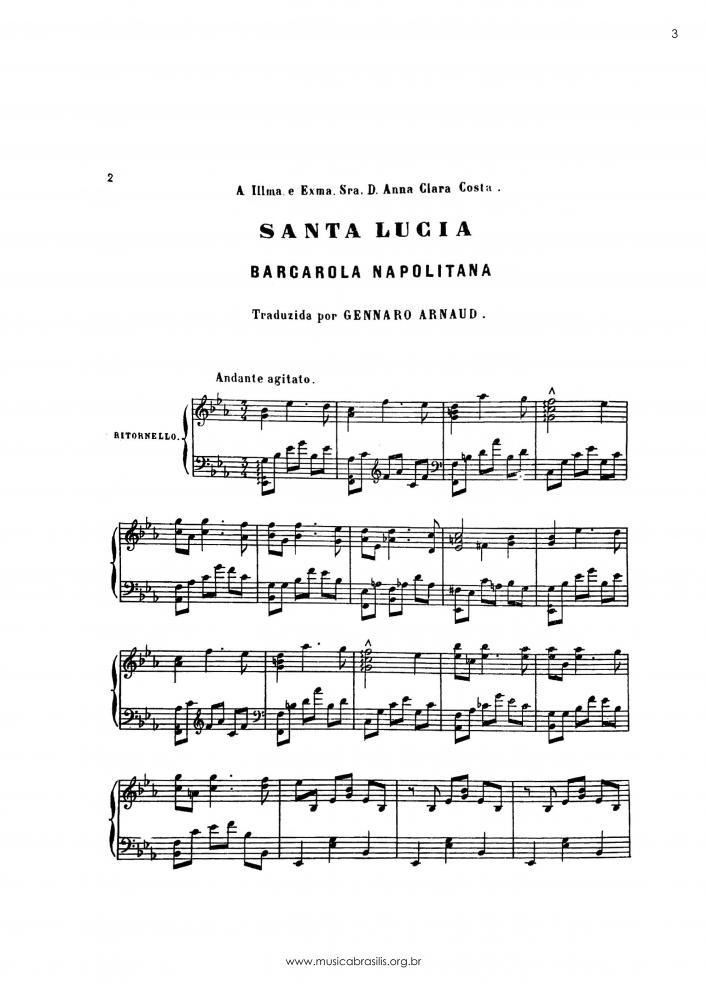 Santa Lúcia - Barcarola napolitana