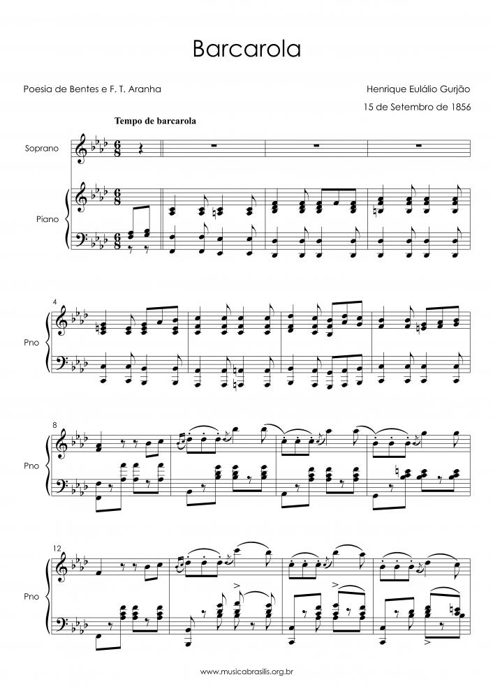 Barcarola - Op. 19