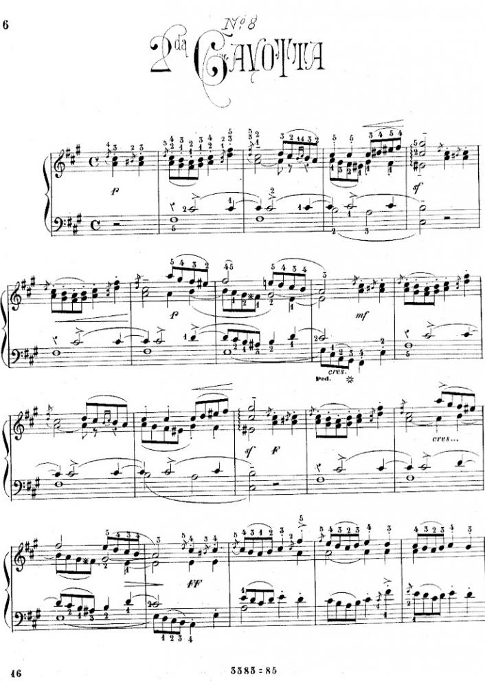 2ª Gavotta Op. 2, nº 8
