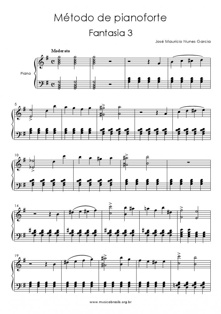 Método de pianoforte - Fantasia 3