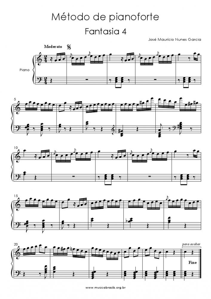 Método de pianoforte - Fantasia 4