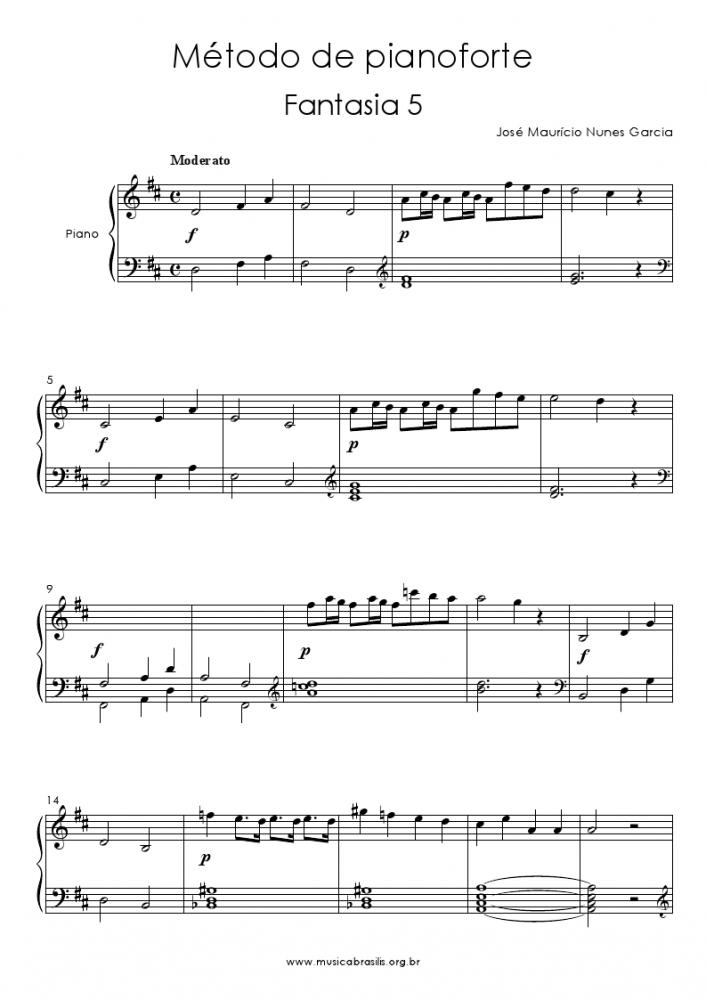 Método de pianoforte - Fantasia 5