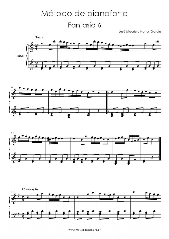 Método de pianoforte - Fantasia 6