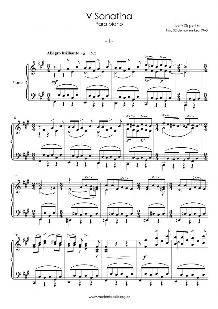 V Sonatina para piano