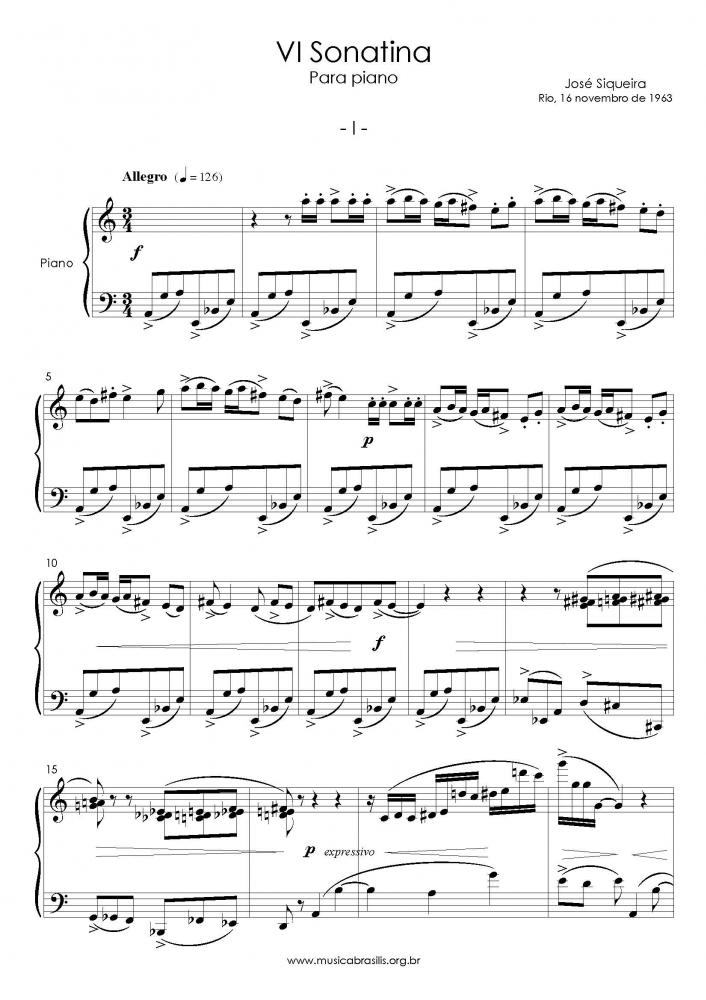 VI Sonatina para piano