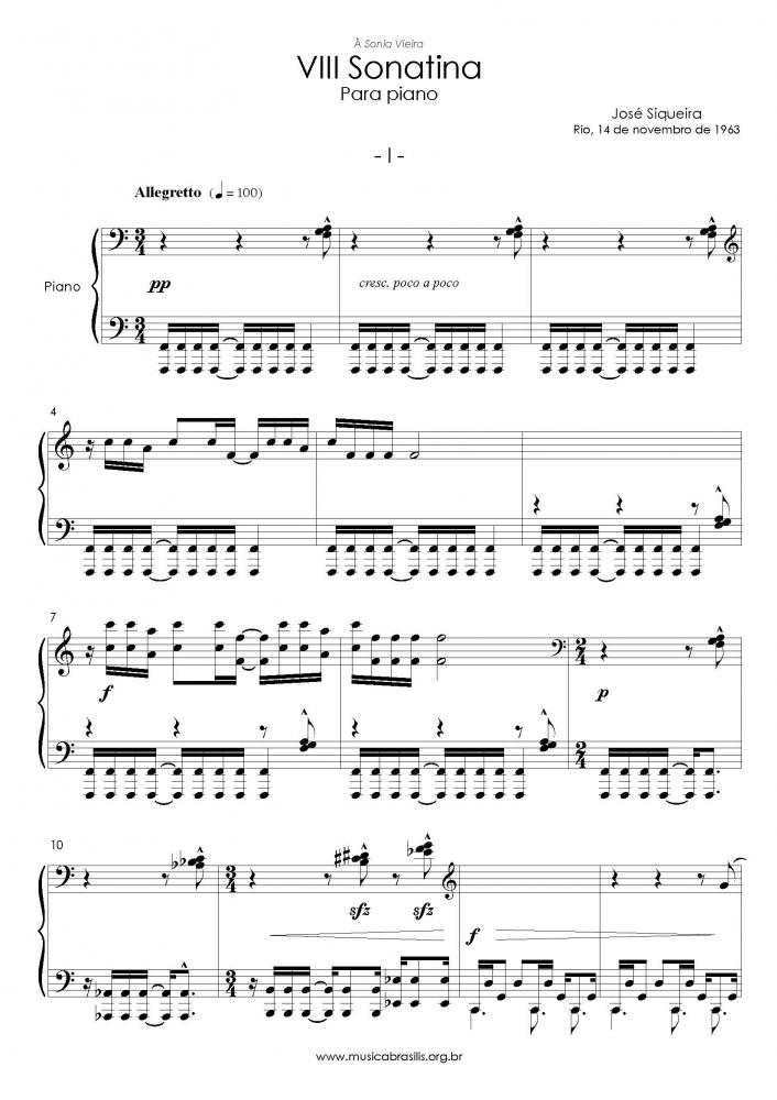 VIII Sonatina para piano