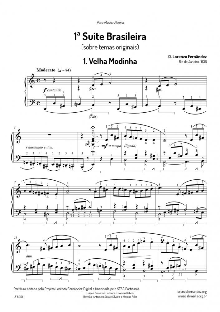 1ª Suite Brasileira - (sobre temas originais)