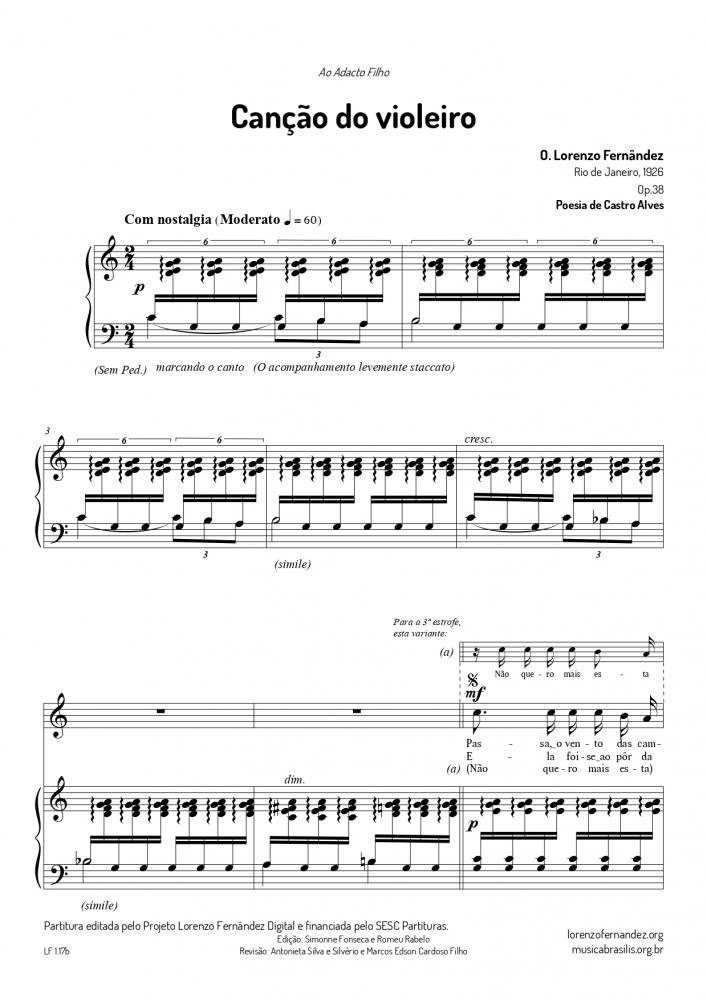 Canção do violeiro op.38