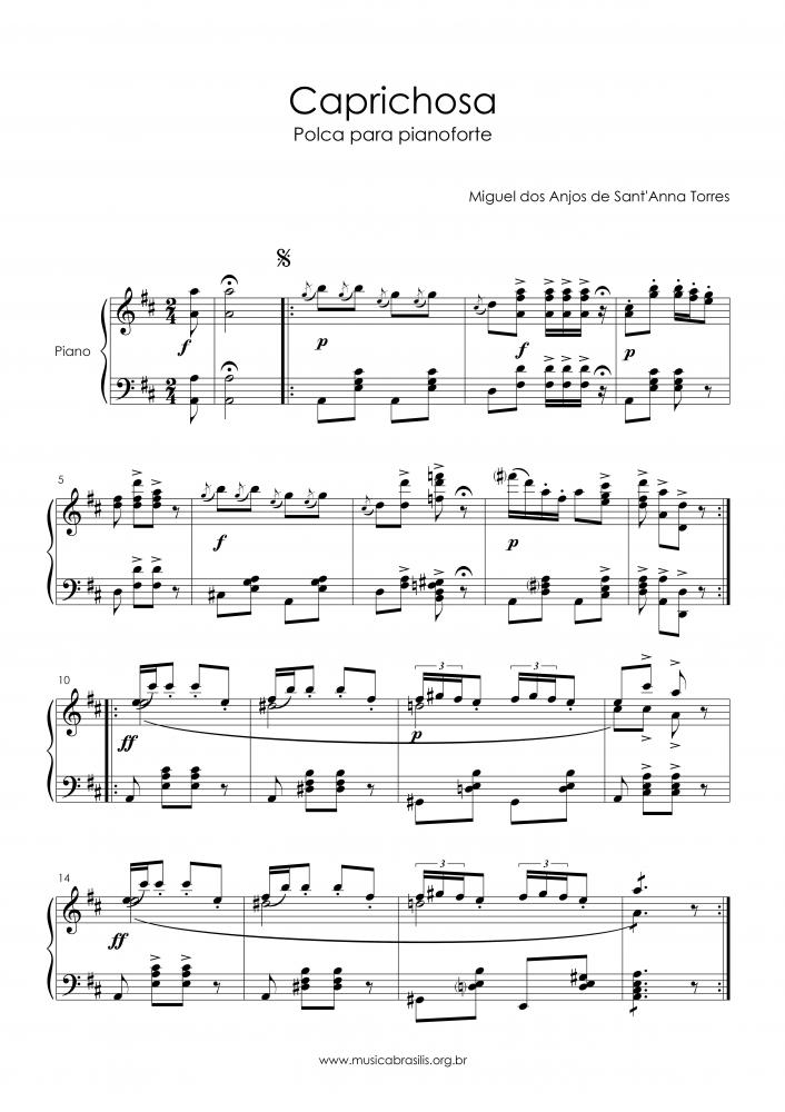 Caprichosa - Polca para pianoforte