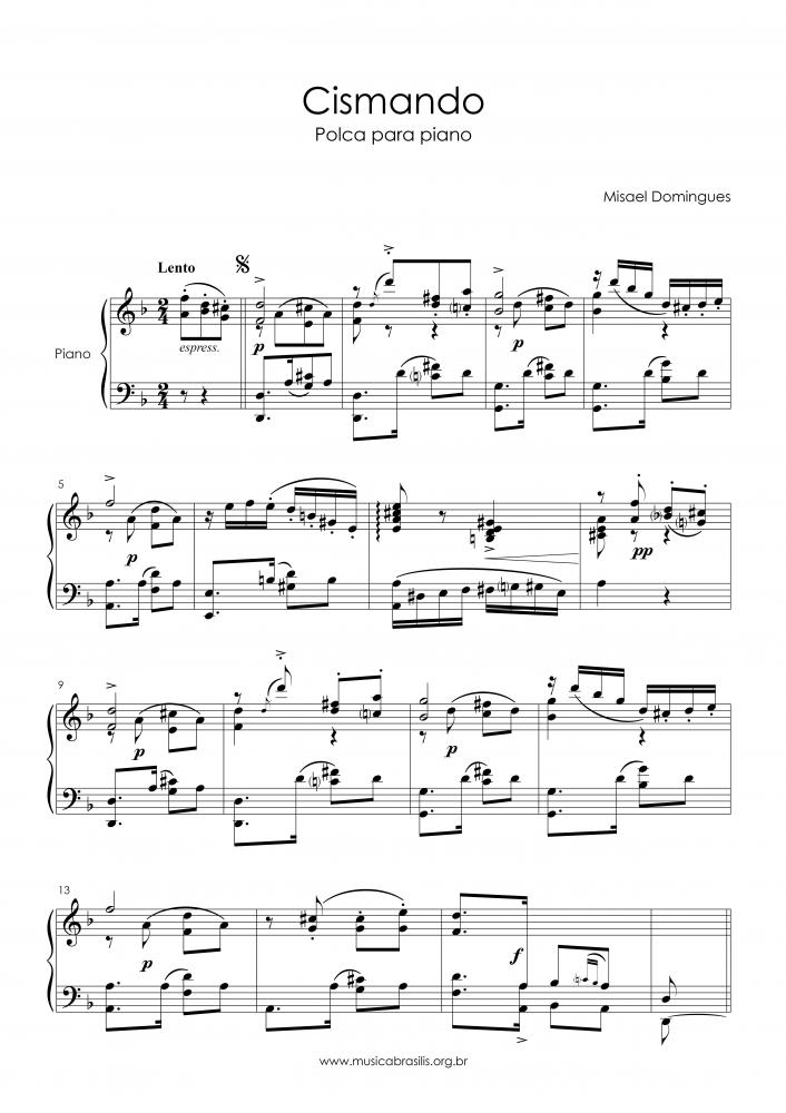 Cismando - Polca para piano