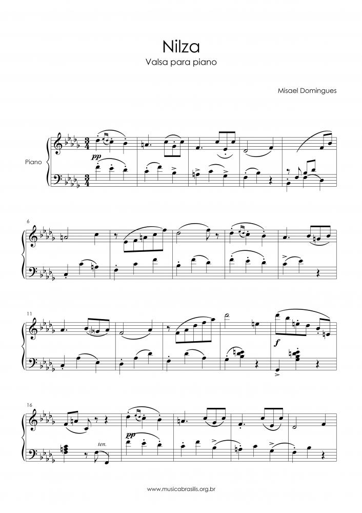 Nilza - Valsa para piano