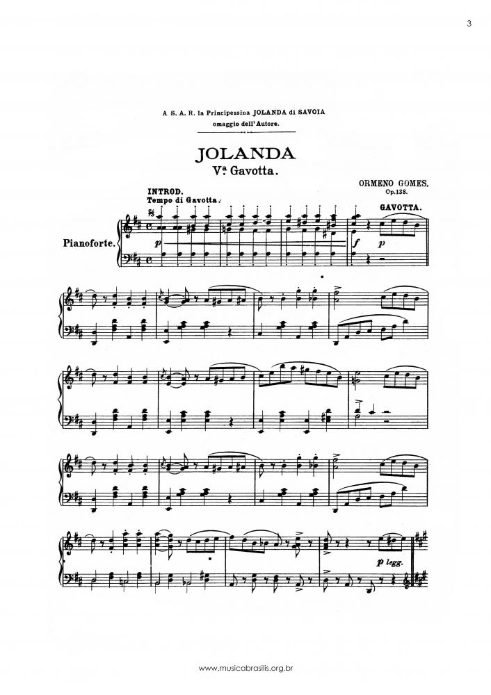Jolanda - 5ª gavotta, Op. 138