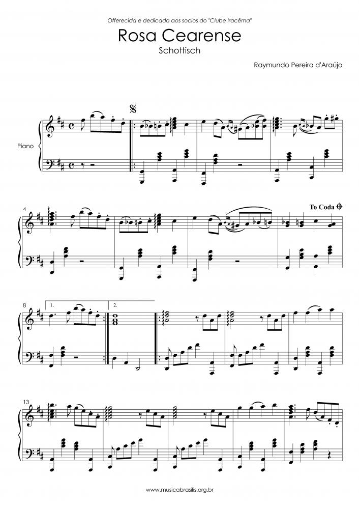 Rosa cearense - Schottisch - Op. 2