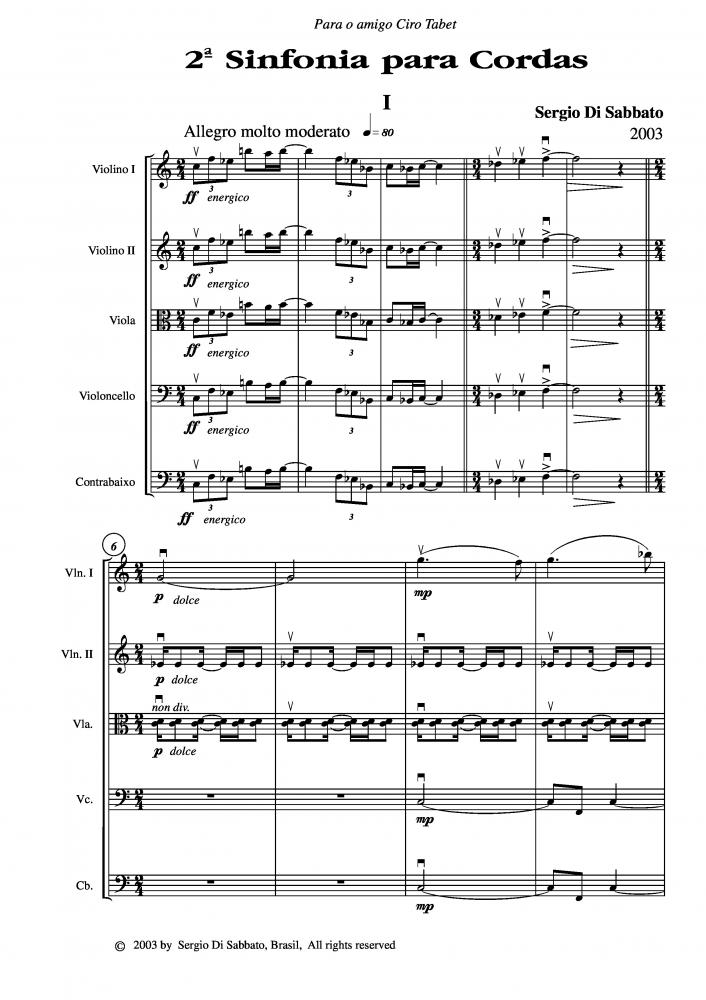 Sinfonia n.2 para cordas