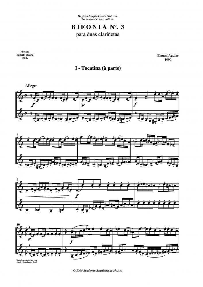 Bifonia n.3 para duas clarinetas