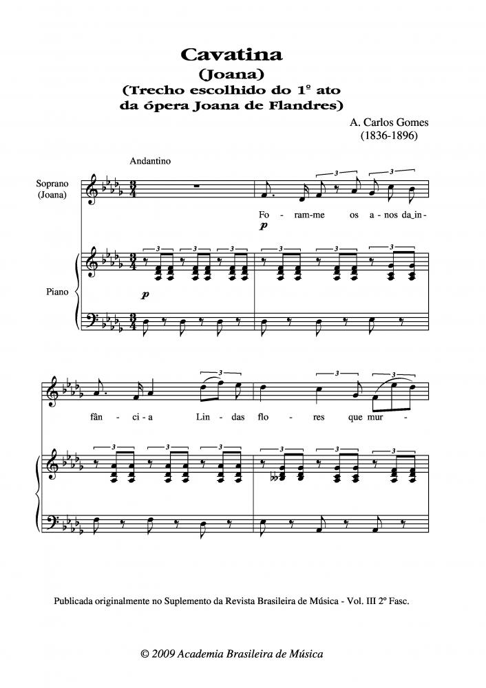 Joana de Flandres - Cavatina (Joana) - 1º ato