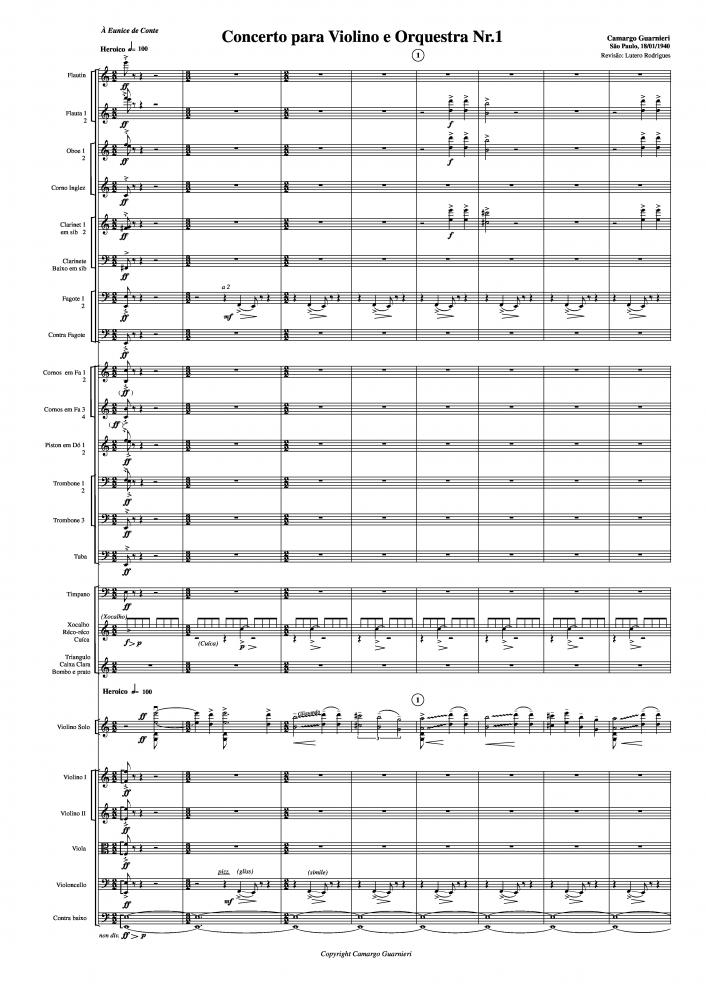 Concerto nº 1 para violino e orquestra