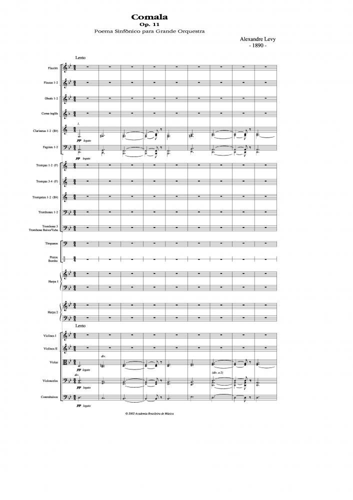Comala op.11 - Poema sinfônico para grande orquestra. 