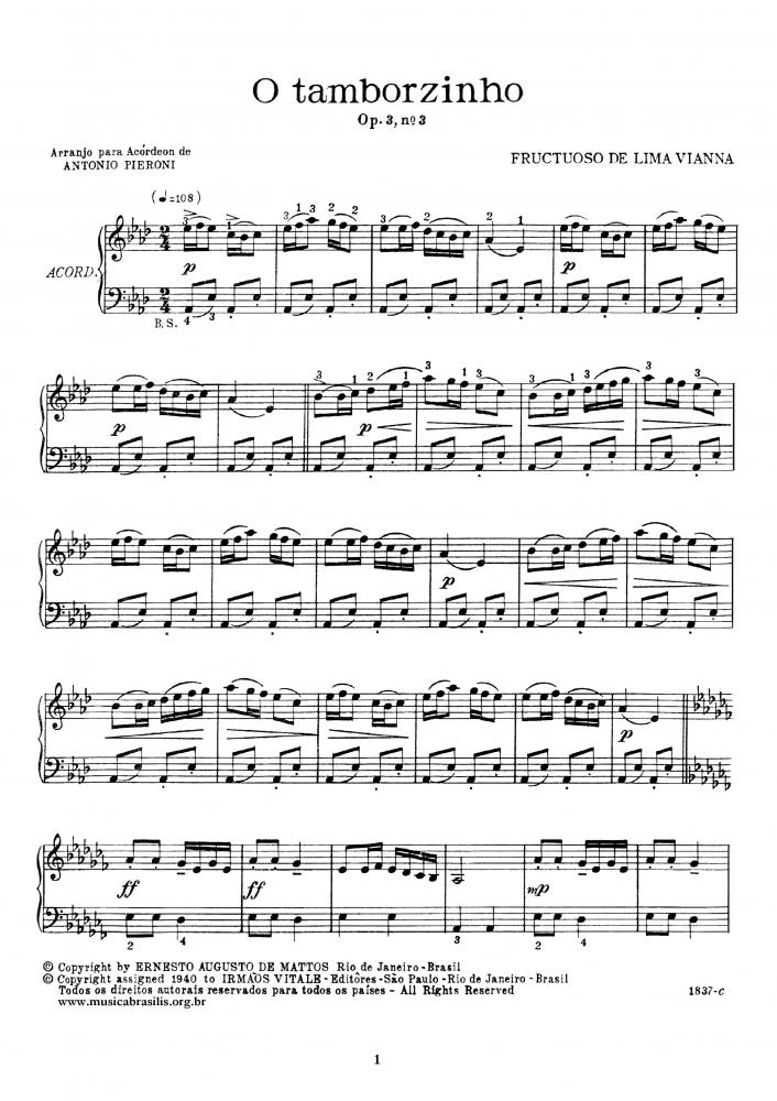 O tamborzinho Op. 3 nº 3