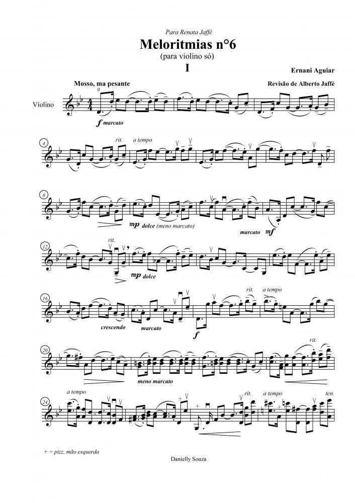 Meloritmias n.6 para violino só