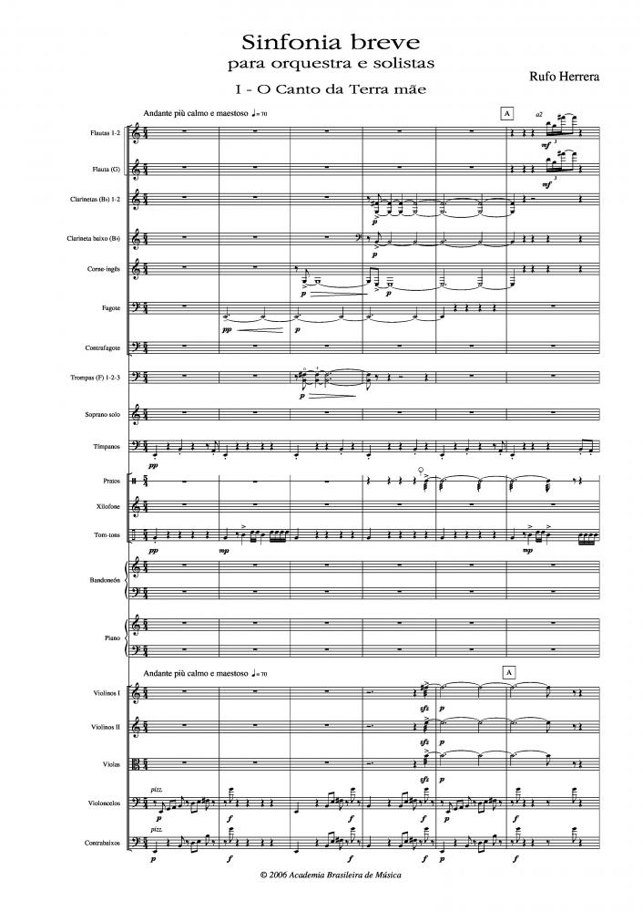Sinfonia breve para orquestra e solistas