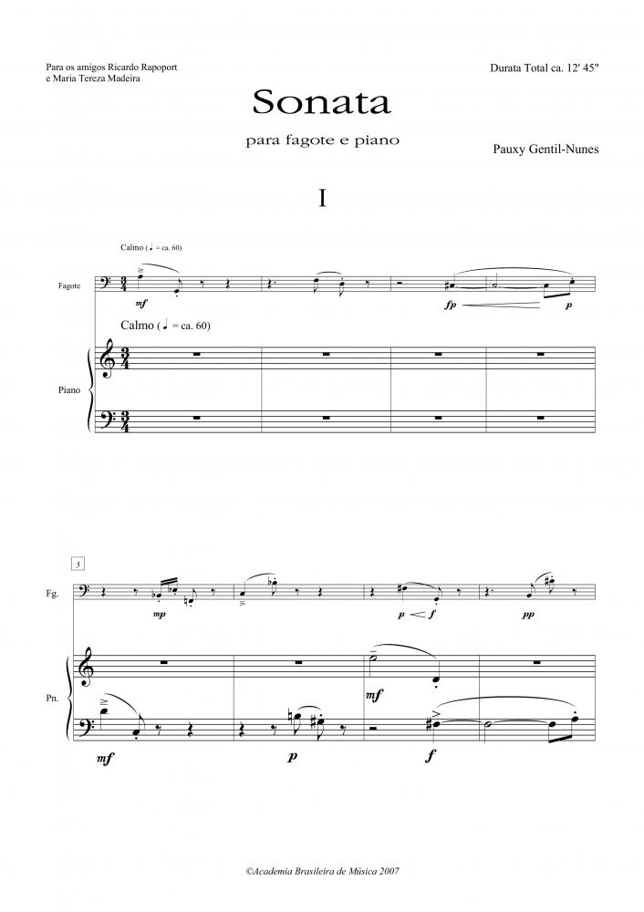 Sonata para fagote e piano