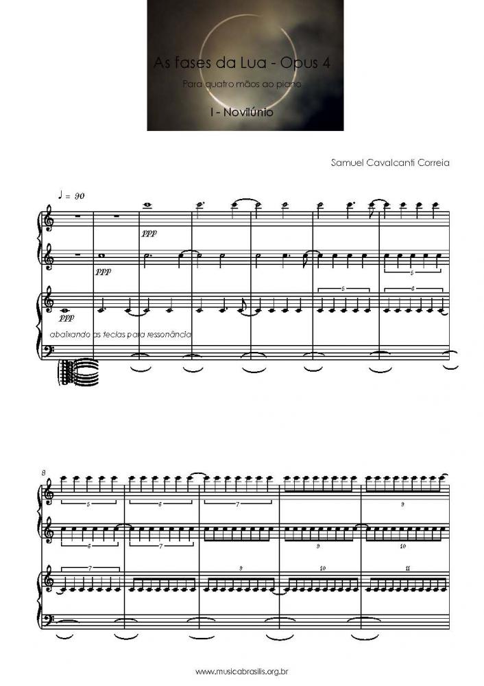 As fases da Lua - Opus 4 - Para quatro mãos ao piano