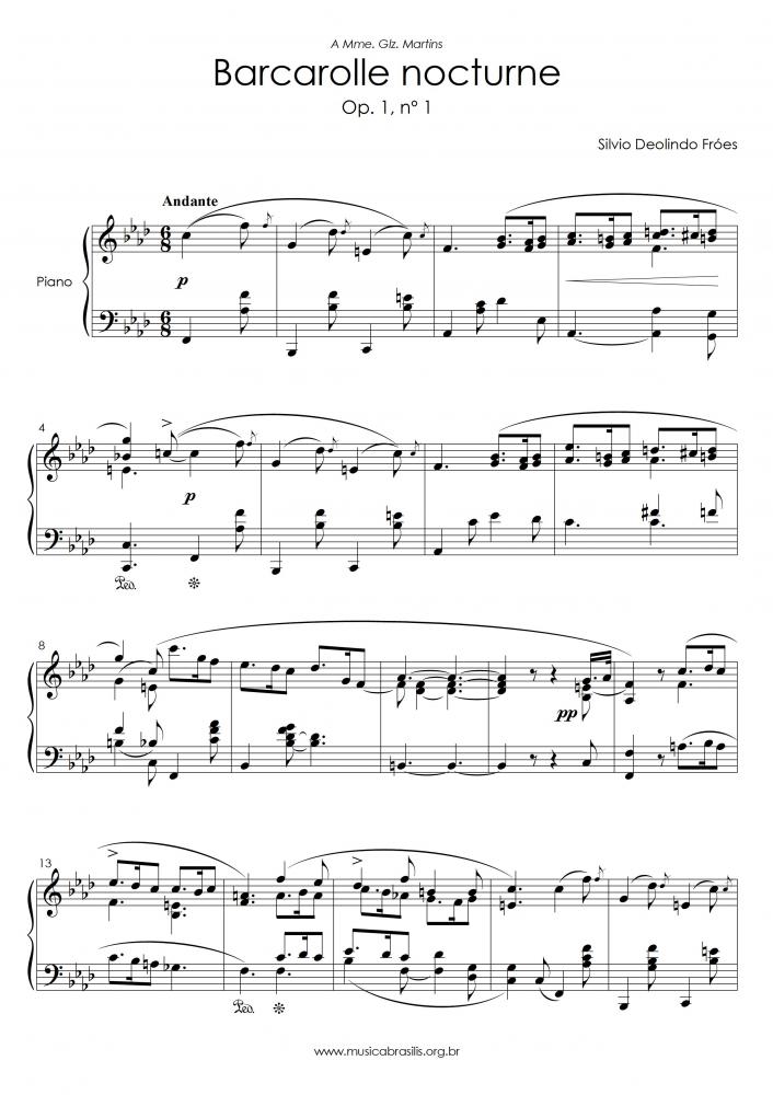 Barcarolle nocturne - Op. 1, nº 1
